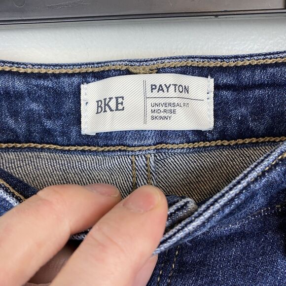 BKE Payton Jeans Womens 27x31.5 Blue Mid Rise Skinny Stretch Denim Universal Fit - Picture 5 of 11